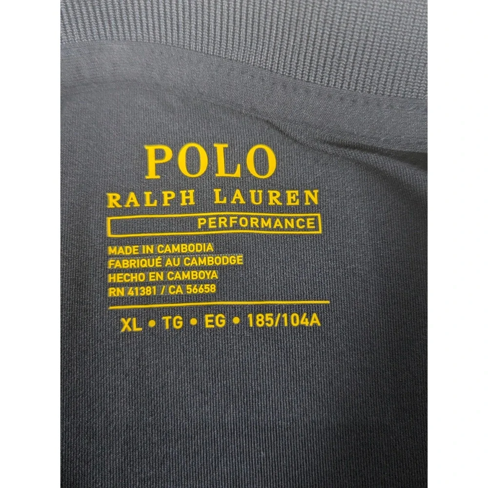 Polo Ralph Lauren Performance Mens XL Navy Blue Short Sleeve Golf Polo Shirt